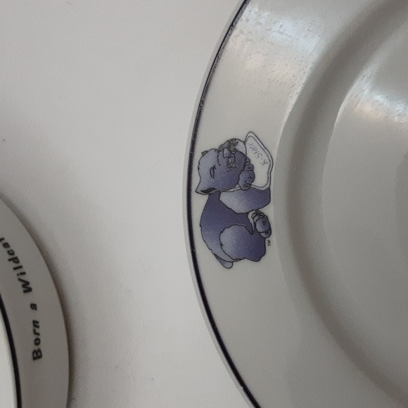 Vintage Heartland China Collegiate Licensed Kansas State Wildcats Kids Dishes - Picture 11 of 12